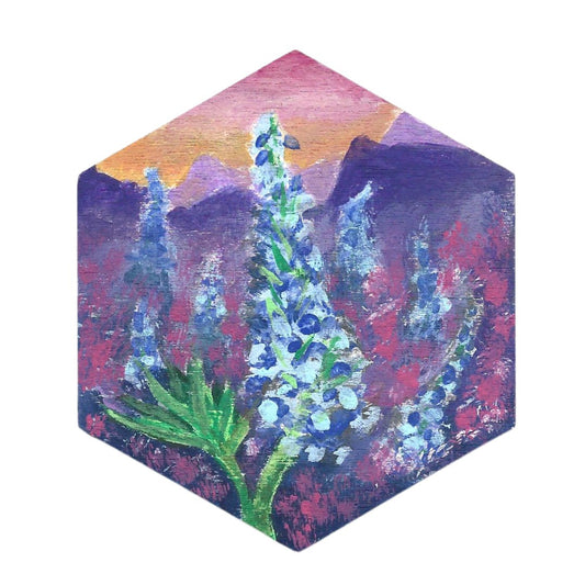 Blue Mountain Flowers Magnet