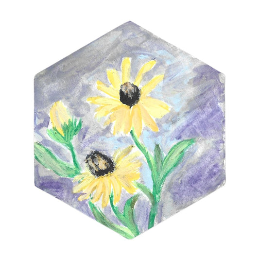 Sunflowers on a Cloudy Day Magnet